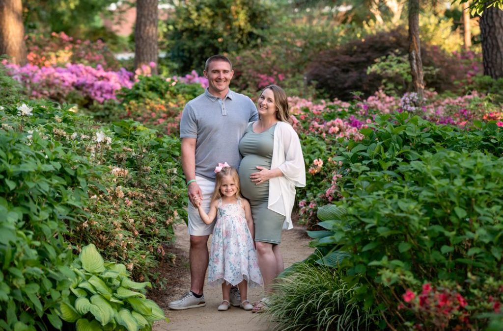 Raleigh Spring Family Session at the WRAL Azalea Garden